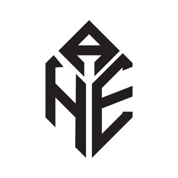 AHE letter logo design. AHE creative initials letter logo concept. AHE letter design.
