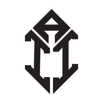 aii letter logo design. aii creative initials letter logo concept. aii letter design.
