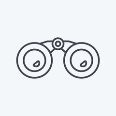 Icon Binoculars - Line Style - Simple illustration,Editable stroke