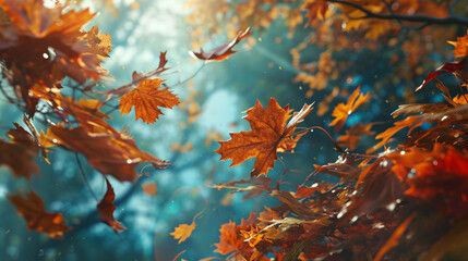 autumn leaves background