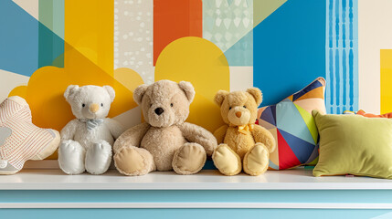teddy bear on the couch