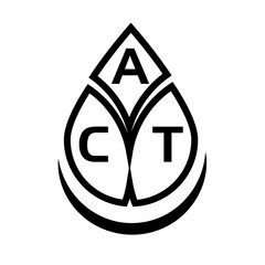  ACT creative circle letter logo concept. ACT letter design. © MUMU