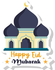 Happy Eid Mubarak Sticker