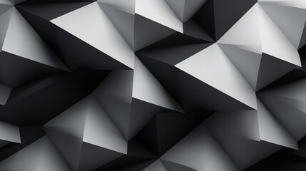 Fototapeta premium Geometric monochrome background paper style