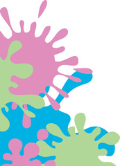 Fototapeta premium Paint Splatter Corner
