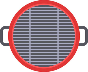 Charcoal grill illustration