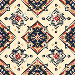 Vintage art pattern detail local Thai North-East old fashion. fabric silk , backgrounds. AI Generative
