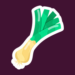Flat Vegetables Stickers