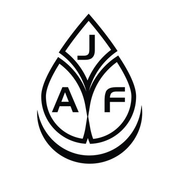 JAF letter logo design. JAF creative initials letter logo concept. JAF letter design.

