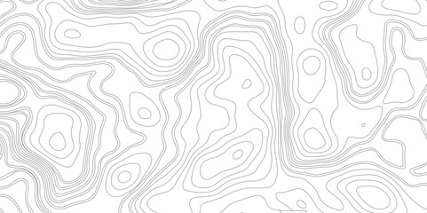 Topographic map background geographic line map. Topographic map. Abstract background of curved lines. Mountains. Vector illustration - obrazy, fototapety, plakaty