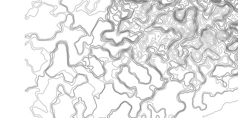 The stylized height of the topographic contour in lines and contours. Topographic map background geographic line map. Modern design with White background with topographic wavy pattern design.