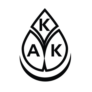 KAK letter logo design. KAK creative initials letter logo concept. KAK letter design.
