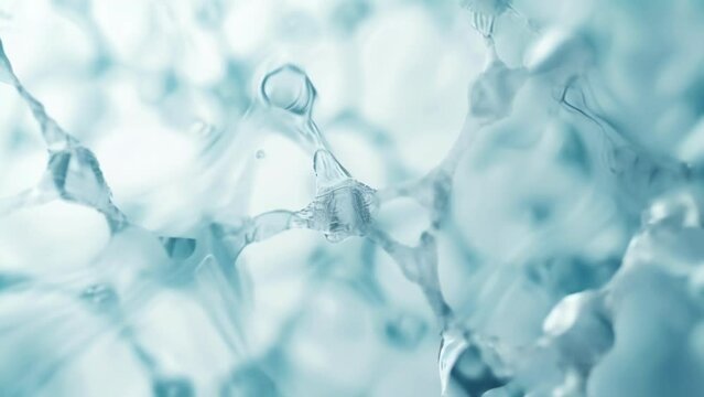 A detailed look at the intricate network of aerogel nanostructure used in the fabrication of a flexible and durable touch screen display with tactile feedback.