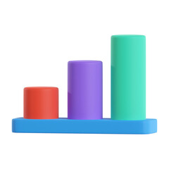 analytic chart 3d illustration