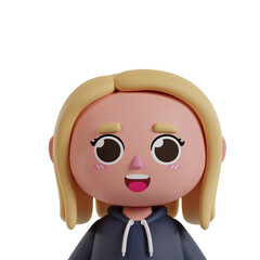 Cute Girl 3D Avatar