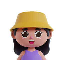 Cute Girl 3D Avatar