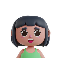 Cute Girl 3D Avatar