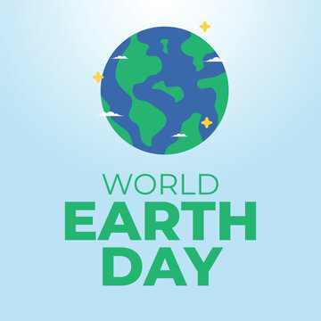 vector graphic of World Earth Day ideal for World Earth Day celebration.