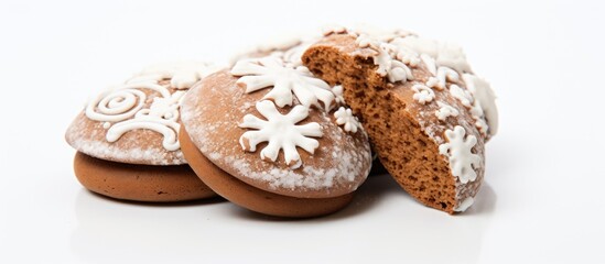 Delicious freshly baked cookies on a white plate ready to be enjoyed at leisure