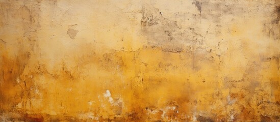 Painting of a brown and yellow wall
