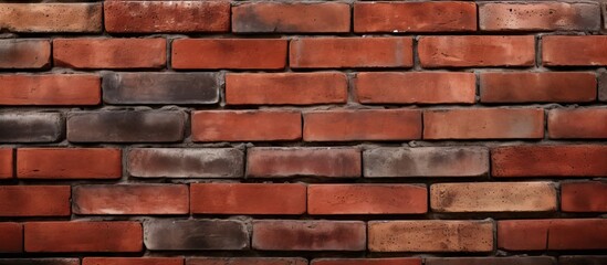 Obraz premium A single red brick standing out on a brick wall