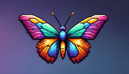 Beautiful and colourful butterfly with colorful background 