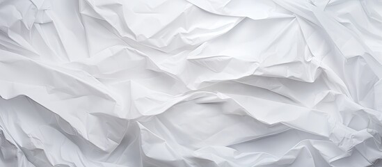 Close up of creased white paper sheet - obrazy, fototapety, plakaty
