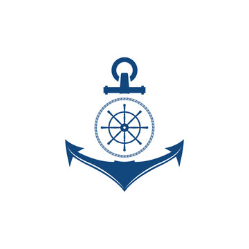 Anchor icon Logo Template vector
