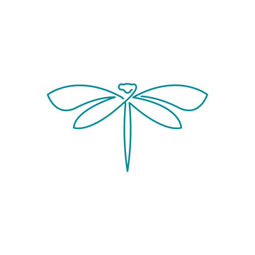 Dragonfly illustration icon