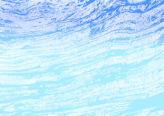 青いマーブル模様の背景イラスト