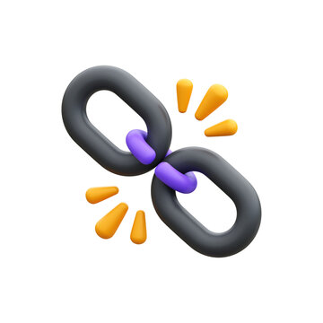 link error 3d icon