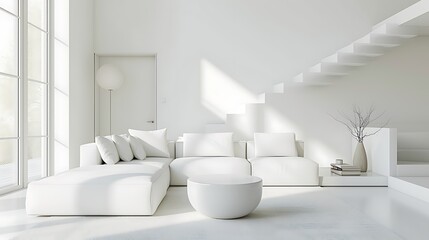 Fototapeta na wymiar white livingroom