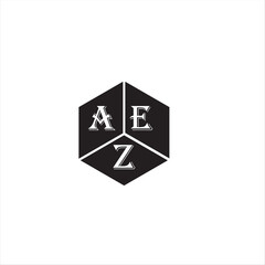 AEZ letter logo design on White background. AEZ creative initials letter logo concept. AEZ letter design.
