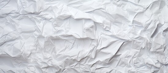 White paper sheet covering a wall