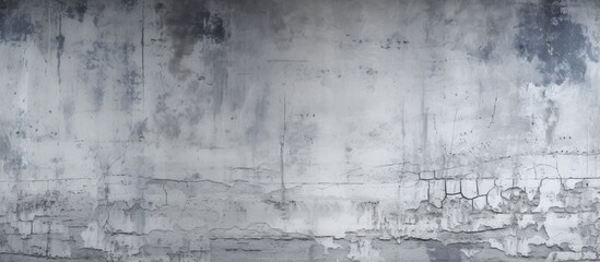 Obraz premium Emotive Grey and White Abstract Artwork Gracefully Adorns a Modern Wall in a Stylish Interior Setting