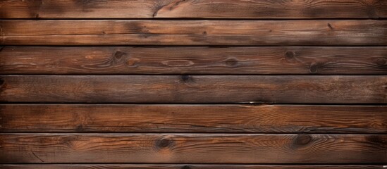 Naklejka premium Dark brown wood texture background