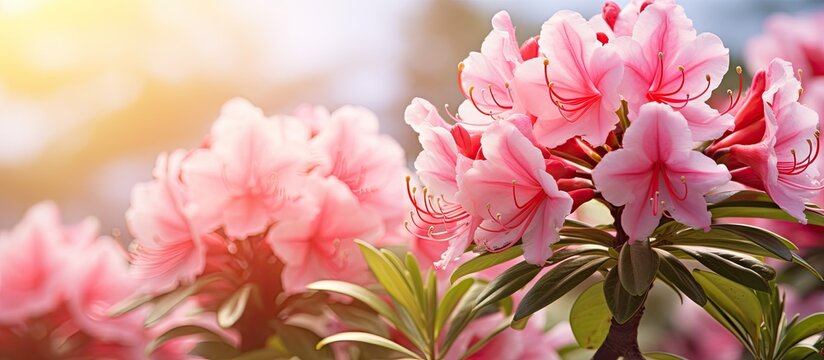 Pink flowers blooming in a garden