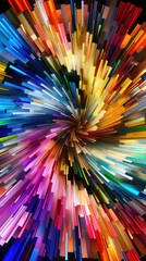 abstract colorful background with spiral effect. 3d rendering, 3d illustration.