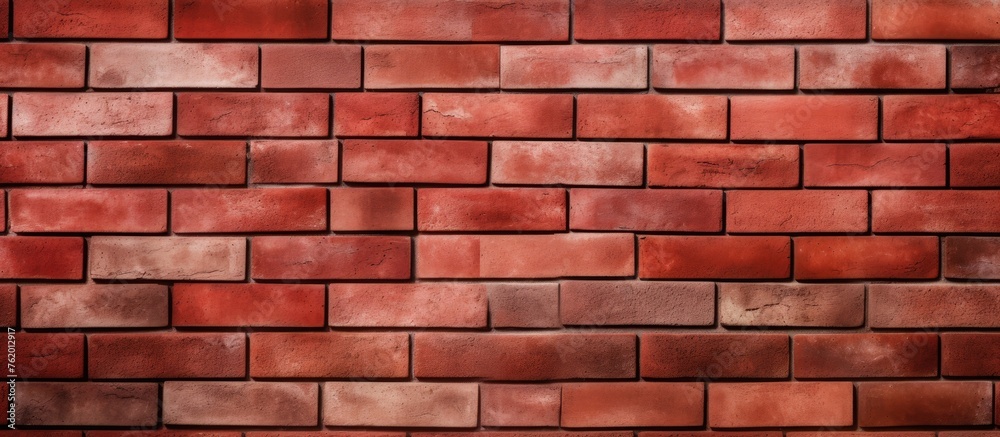 Wall mural A textured red brick wall background