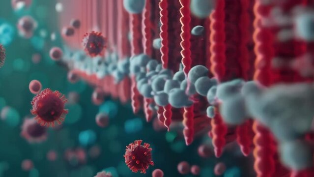 A detailed image of a nanowire biosensor capable of detecting tiny amounts of specific molecules in bodily fluids. With its high sensitivity and potential for miniaturization