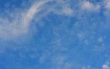 photo of beautiful white clouds and blue sky