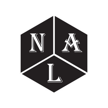 NAL letter logo design on white background. NAL creative initials letter logo concept. NAL letter design.
