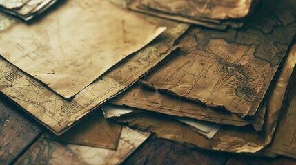 Retro sophistication: antique paper echoing the beauty of old map aesthetics