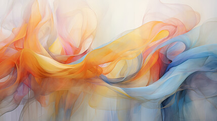 Fototapeta premium Essence of Sheer Layering in Abstract Forms Background Ai Generative