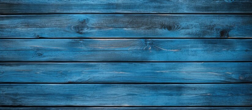 Blue wooden backdrop with empty space for text or images