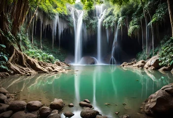 Foto op Canvas Kuang si waterfall: The beauty of nature  © Zoya