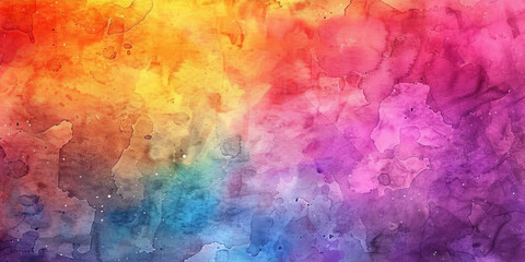 Fototapeta na wymiar Abstract rainbow watercolor background , colorful watercolor splash, banner