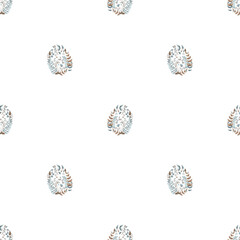 easter holiday floral elements eggs seamless pattern