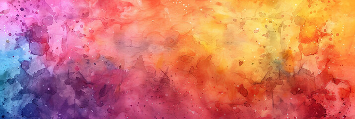 Abstract rainbow watercolor background , colorful watercolor splash, banner
