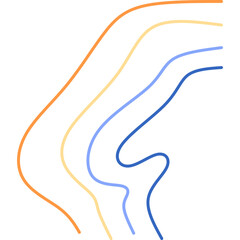 Abstract Wavy Line Doodle